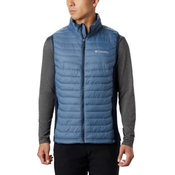 Columbia Gilet Heren, Powder Pass Blauw Donkerblauw, 01QLFDHBJ